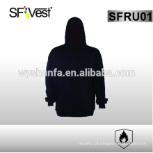 Hoodie de roupa resistente à chama com manguito ajustável ASTM F1506 NFPA 2112